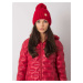 Red warm winter cap