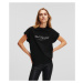 Tričko Karl Lagerfeld Karl Signature T-Shirt Čierna