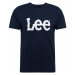 Lee Tričko 'Wobbly Logo Tee'  námornícka modrá / biela