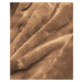 Tmavozelená dámska zimná bunda parka s kožušinovou podšívkou (M-21501)