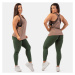 NEBBIA - Legíny high waist z organickej bavlny 405 (dark green) - NEBBIA