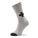 Curator Socks Ponožky Vysoké Unisex Black Cross Sivá
