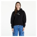 Mikina Calvin Klein Jeans Satin Hoodie Black