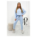 Set 2-piece sweatshirt + trousers blue