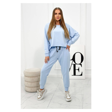 Set 2-piece sweatshirt + trousers blue