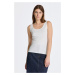 TOP GANT SLIM RIBBED TANK TOP biela