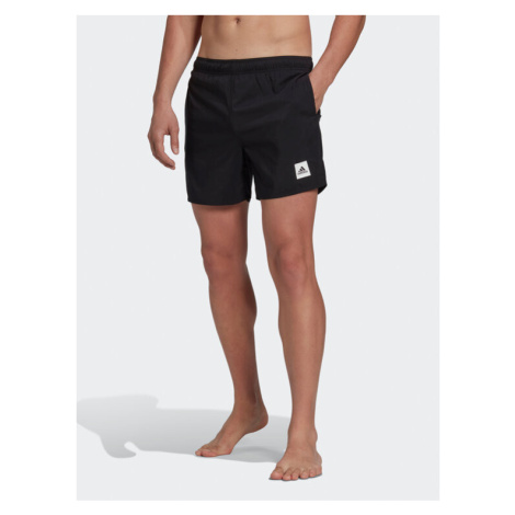 Adidas Plavecké šortky Short Length Solid Swim Shorts HP1772 Čierna Regular Fit
