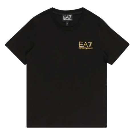 EA7 Emporio Armani Tričko  zlatá / čierna