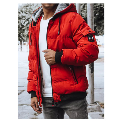 Red Men's Quilted Dstreet Winter Jacket