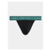 Calvin Klein Underwear Sada 3 ks slipov Jock Strap 000NB3363A Čierna