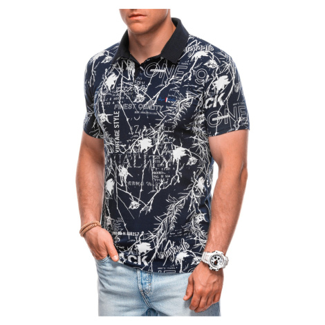 Edoti Printed Men's Polo Shirt