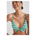 DEFACTO Fall In Love Regular Fit Striped Rib Bikini Top