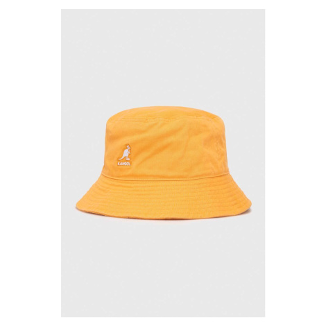 Bavlnený klobúk Kangol oranžová farba, bavlnený