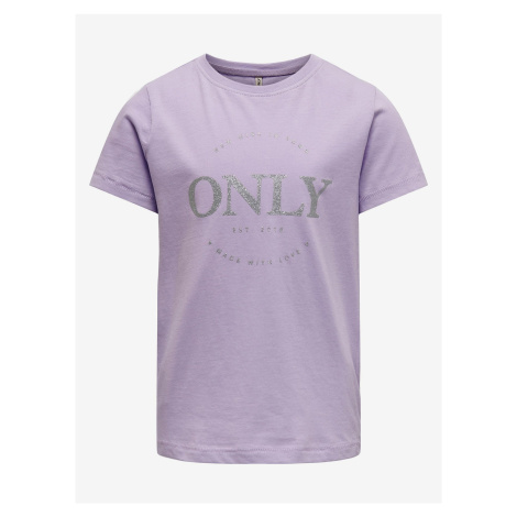 Light purple girly t-shirt ONLY Wendy - Girls