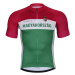 BONAVELO Cyklistický dres s krátkym rukávom - HUNGARY - biela/červená/zelená