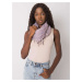 Lady's light purple scarf with fringe