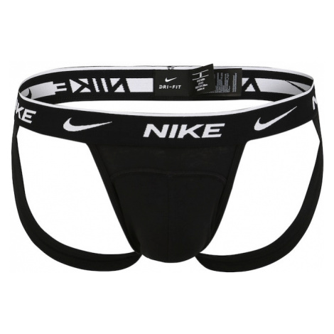 NIKE Nohavičky 'Jock'  čierna / biela