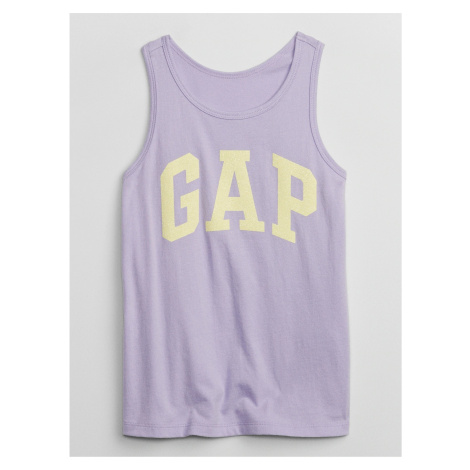 Svetlofialové dievčenské tielko s logom GAP