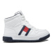 Tommy Hilfiger Sneakersy High Top Lace-Up Sneaker T3B9-32485-1351 M Biela