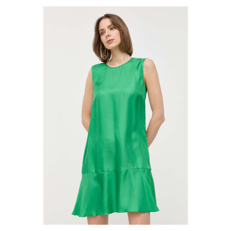 Šaty Red Valentino zelená farba, mini, áčkový strih