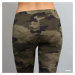 Legíny Urban Classics Ladies Camo Leggings Camo Green