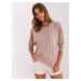 Havana RUE PARIS beige blouse with lace on the sleeves