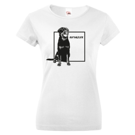 Dámské tričko Rotvajler - darček pre milovníkov psov