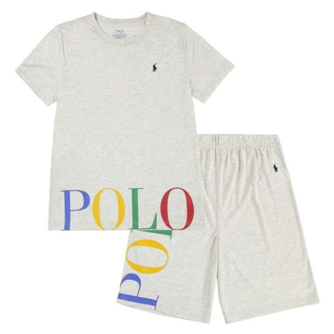 Detské pyžamo Polo Ralph Lauren béžová farba, s potlačou