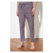 Trendyol Rose Dry Plaid Woven Pajama Set