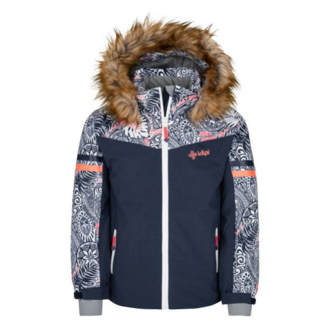 Girls' ski jacket KILPI LENA-JG dark blue