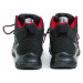 DK 1029 čierno červené dámske outdoor topánky