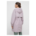 Kabát Medicine dámsky, ružová farba, prechodný, oversize