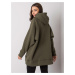 Khaki mikina oversize strihu Selita -RV-BL-7369.67-khaki