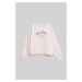 MIKINA GANT OVERSIZED SCRIPT LOGO C-NECK CRYSTAL PINK