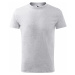 Malfini Classic New Detské tričko 135 svetlo šedý melír