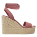 Calvin Klein Jeans Espadrilky Wedge Sandal Su Mg Btw YW0YW01026 Ružová