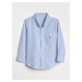 GAP Detská košeľa oxford button-down Modrá