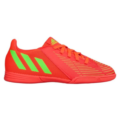 adidas PREDATOR EDGE.4 IN SALA J Detská halová obuv, červená, veľkosť