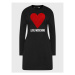 LOVE MOSCHINO Úpletové šaty WD0501E 2388 Čierna Regular Fit