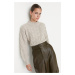 Trendyol Stone Crop High Neck Knitwear Sweater