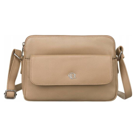 ROVICKY BÉŽOVÁ CROSSBODY TAŠKA SO STRIEBORNÝM KOVANÍM R-TSL-10-CPDM