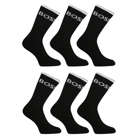 6PACK ponožky BOSS vysoké čierné (50510168 001) Hugo Boss