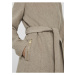 Béžový dámsky kabát s prímesou vlny Vero Moda Wodope