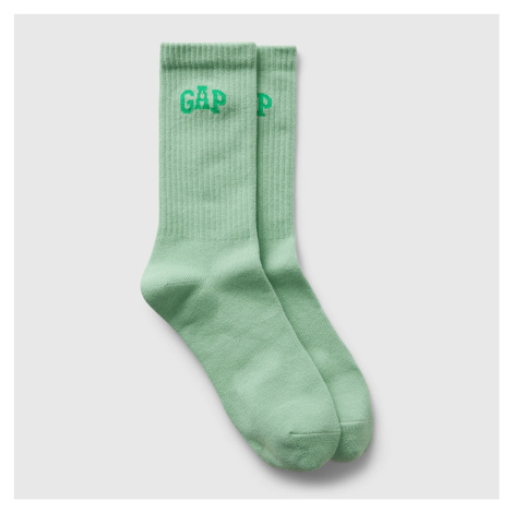 GAP Logo Crew Socks Meadow Green 743