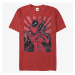Queens Marvel Deadpool - Close Heart Pool Unisex T-Shirt Red