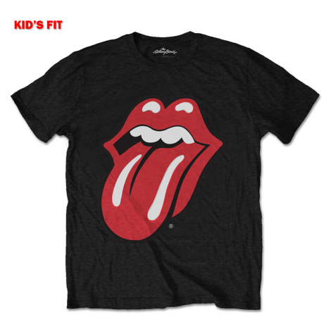 The Rolling Stones tričko Classic Tongue Čierna