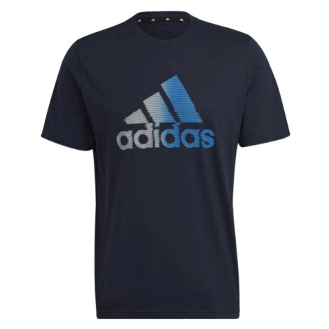 adidas D2M LOGO TEE Pánske športové tričko, čierna, veľkosť