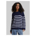 Women's striped sweater white/blue