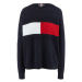 Tommy Hilfiger Sveter - TH ESSENTIAL STUCTURED FLAG SWTR tmavomodrý