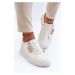 Women's Sneakers Platform Sports Shoes with Embellishment, White Vinceza